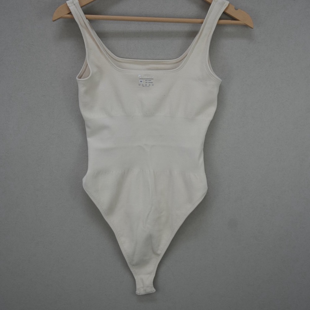 Cream Ribbed Bodysuit - Picture 3 of 4